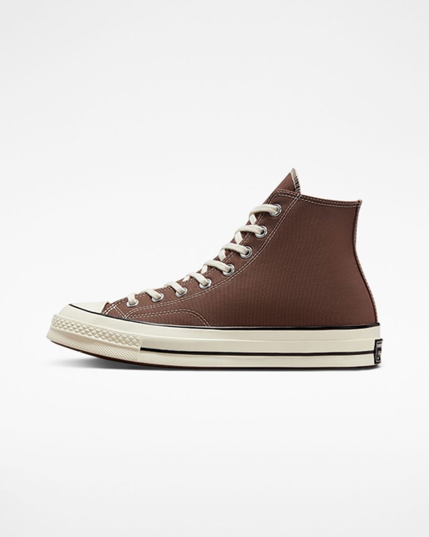 Men's Converse Chuck 70 Vintage Canvas High Top Shoes Brown / Black | AU 04CE9R